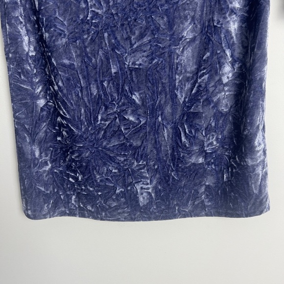 Kimchi Blue Ryder Velvet & Lace Women's Mini Dress Medium Blue Y2K Retro Bodycon - Picture 6 of 9